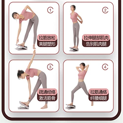 N/A Slim Legs Stretching Plate Inclined Pedal Calf Stretchers Home Standing Fitness Foldable Leg Stretching