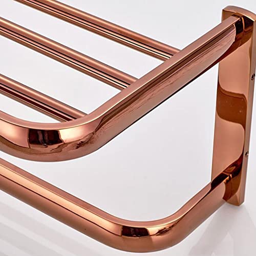 HIGOH Towel Racks,Bathroom Towel Rack Wall Mounted Towel Holder,Brass Bathroom Accessories,Towel Rack,Bathroom Shelf,Towel Holder