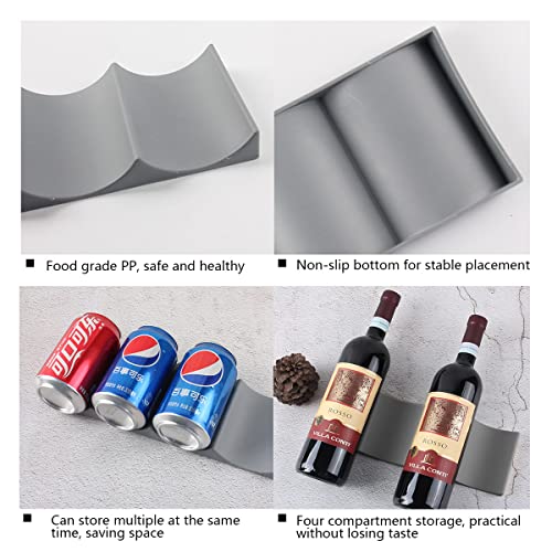 European Style Wine Rack DBAILY 3 PCS Plastic Wine Bottle Holder Stand Wine Beer Display Stacking Champagne Display Wine Stand for Kitchen Bar Ho