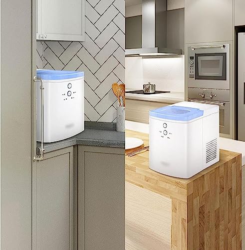 Shykey countertop ice machine Electric Portable Countertop Automatic Ice Maker, 55 lbs. Ice in 24 Hours, 9 Bullet Cubes in 6 Mins Countertop Ice