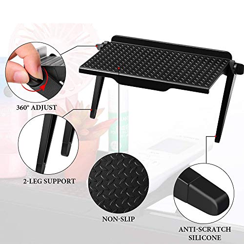 Hniuyun 2 Pieces TV Screen Top Shelf Monitor Top Shelf for Cellphone/Computer Monitor/Media Boxes/Flat Screen TV (11.9inch)