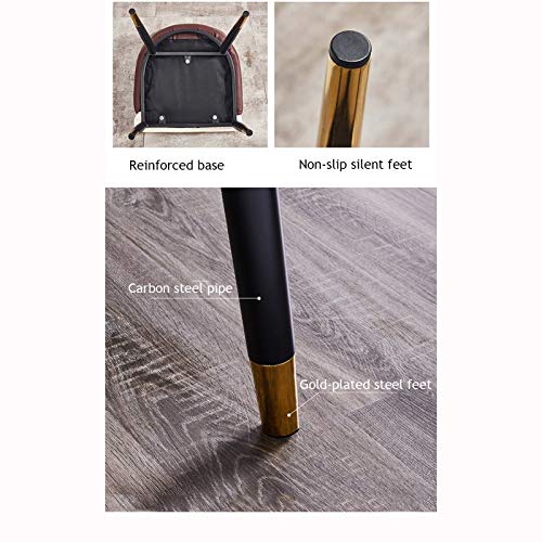 dining chair Kitchen Dining Room Furniture Chairs Modern Water Proof Suede High Back Soft Seat Armrests Dining Chair For Office Lounge Dining Kit