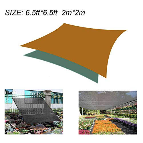 SIVENKE 50%-60% Sunblock Shade Cloth, Cut Edge UV Resistant Shade for Plant Cover, Greenhouse, Barn or Kennel 2m*2m