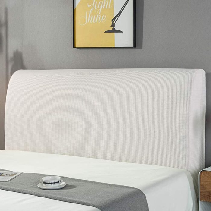 HAMON Bed Headboard Cover, Single/King/Double Bed Headboard Slipcover Stretchable Dustproof Protective Headboard Backrest Cover for Bedroom Bed H