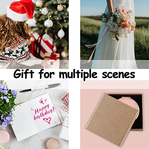 Cawnefil 60th Birthday Gifts for Women Rose Gold Compact Makeup Mirror Happy 60 Years Old Birthday Gifts for Women Turning 60th Birthday Gift for