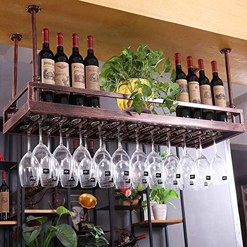 OUSIKA Wine Racks,Wall Mounted 2-Tier 30 Wine Glass Rack Storage Stand Hanging Iron Wine Stemware Holder Display Shelf, Adjustable Boom Modern Mi
