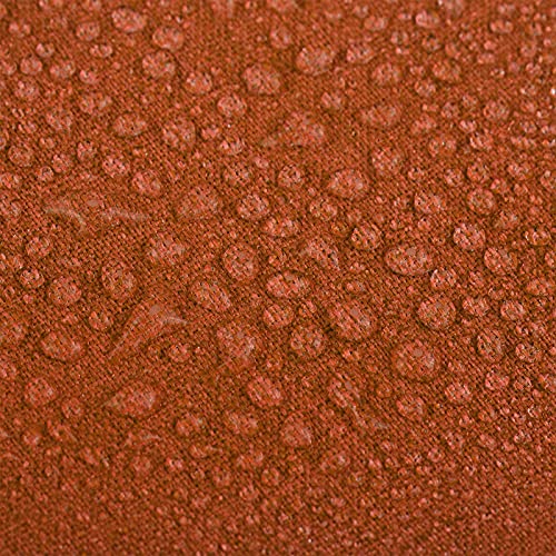 Ruisita 2 Pack 18 x 18 Inches Waterproof Pillow Covers Square Garden Cushion Case Decorative Outdoor Throw Pillow Covers for Home Garden Patio (O