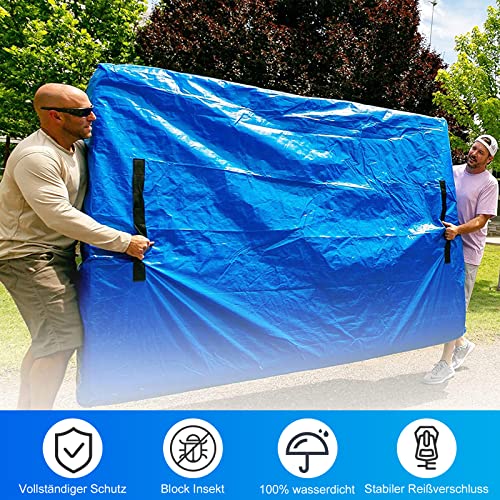 Mattress Cover for Moving,8 Handles Heavy Duty Moving House Mattress Bag (Queen Size)