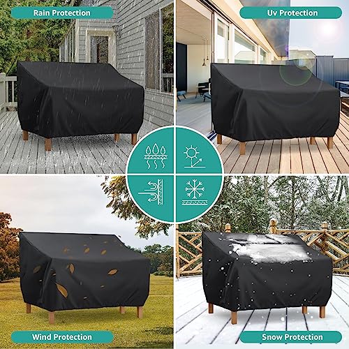 Garden Bench Cover Waterproof Patio sofa cover 420D Oxford Outdoor Furniture Cover Patio Chair Cover Furniture Protection Cover for Chair Lovesea