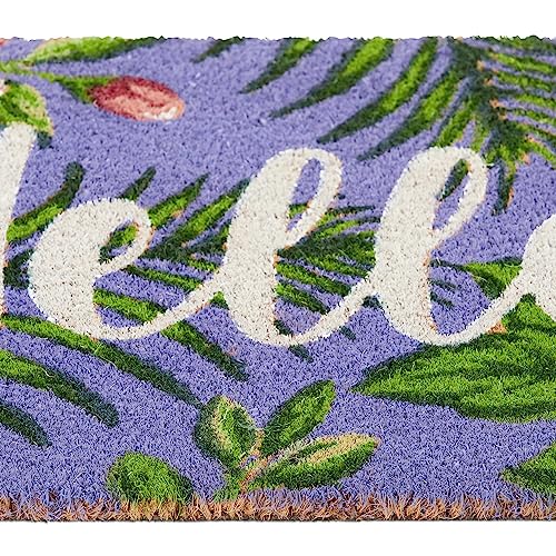 Relaxdays Coir Doormat, 80% coconut 20% plastic, Multicoloured, 40 x 60 cm