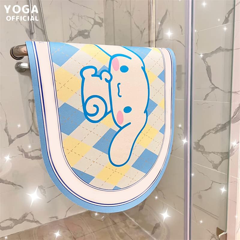 OCDSLYGB Dog Indoor Doormat 50 x 80 cm, Washable Dirt Trapper Mat,Cinna-moroll Door Mat, Non-Slip Clean Mat, Door Mat, Doormat Kitchen Rug Entran