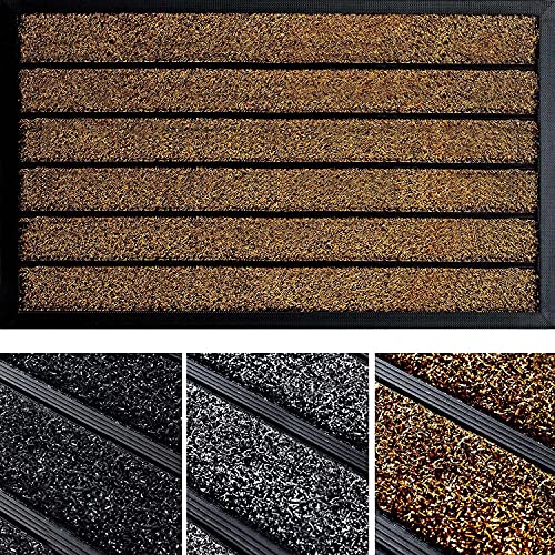 Mibao Durable Door Mat Outdoor, 40x60 Cm Doormat, Outdoor Mats for Front Door, Entrance Door Mat, Heavy Duty Door Mat Non Slip, Shoes Scraper, Wa