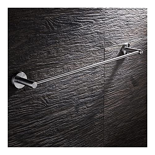 HIGOH Towel Rack Towel Bar Towel Bars Stainless Steel Towel Rack, Wall-Mounted Bathroom Towel Holders, Single Rail Bath Storage Shelf Bathroom Ac