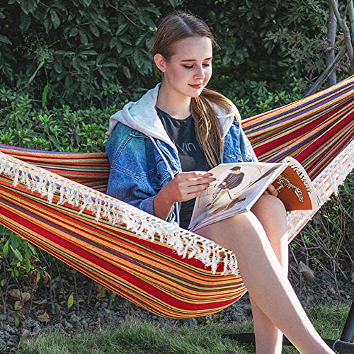 Gohytal Travel Hammock Outdoor Hammock Camping Double Hammock Load Capacity up to 300 kg Hammock Ultralight with Carabiner/Rope/Carry Bag Hammock