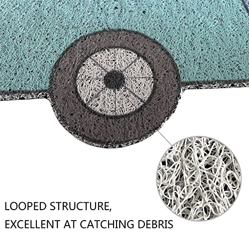 Kay&J Camper Door Mat, 16x24 Inch-Indoor Outdoor RV Welcome mat- Traps Dirt and Mud, Cute Camper Collection