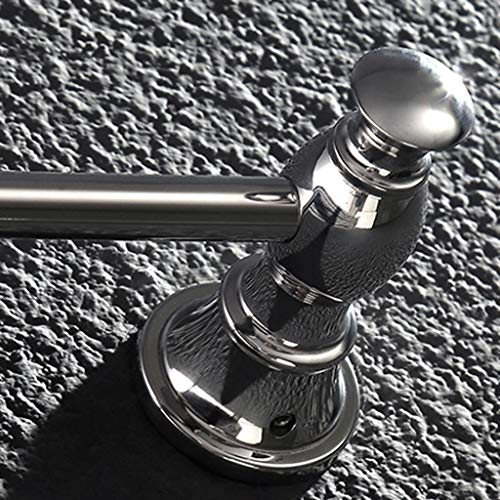 N/A Towel Rack - Bathroom Towel Rack, Stainless Steel Towel Rack, Single Towel Rack, Perforated Towel Rack, Size 60.8x4.8x9.6 Cm