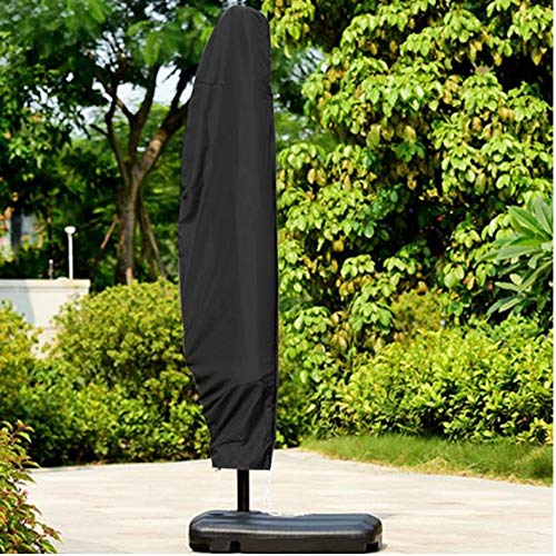 UCARE Garden Umbrella Cover Waterproof Parasol Cover Patio Banana Umbrella Cover with Zipper for 9ft-13ft Cantilever Outdoor Market Umbrellas Cov