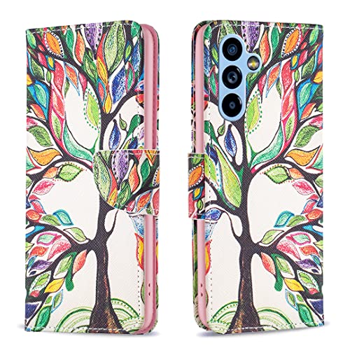 Thoankj Samsung Galaxy A54 5G Case Shockproof Slim PU Leather Flip Pouch Wallet Phone Silicone Cover with Magnetic Stand Card Holder Slot Protect