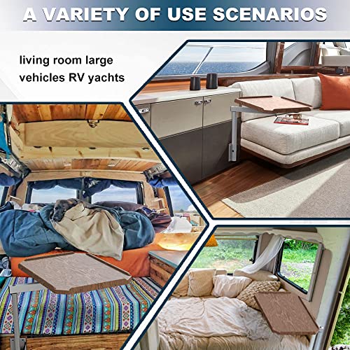 osemar Removable RV Tables with Aluminum Lagun Table Mount and PE Table Board