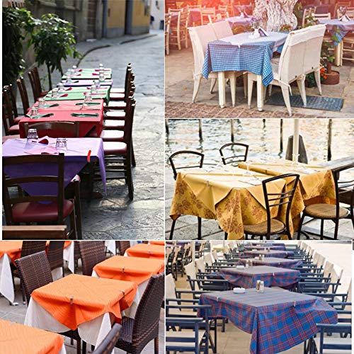Mannli Picnic Tablecloth Clips, Rainbow Colors Stainless Steel Outdoor Table Cloth Holder Table Cover Clips Clamps 6 Packs