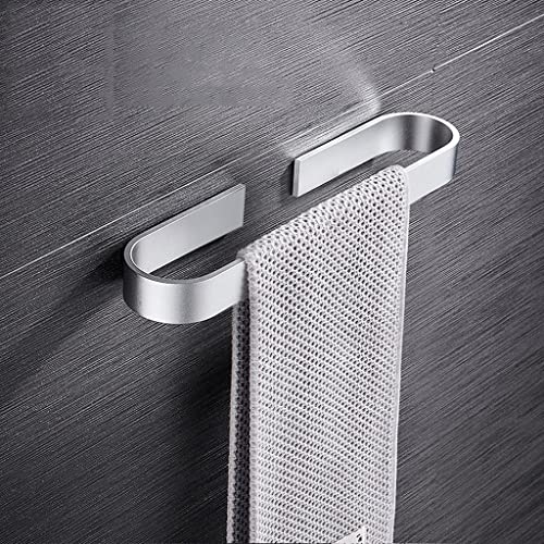 MIAOHY Towel Rail Rack Towel Holder Bathroom Towels Rack Hanger No drilling Towel Rack Bar Towel Rail (Color : Argento, Size : 25 * 7 * 3cm)