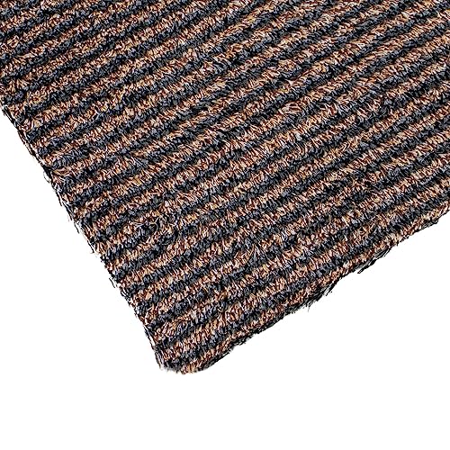 JVL Kensington Machine Washable Cotton Runner Barrier Doormat, 50x150cm, Stripe
