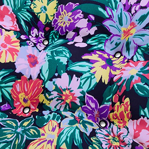 Classic Accessories Vera Bradley Water-Resistant Patio Chair Cushion, 21 x 19 x 22.5 x 5 Inch, Happy Blooms, Seat Back Cushion
