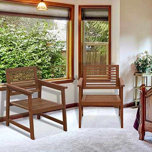 Furinno Tioman Patio Chairs, Natural, one size