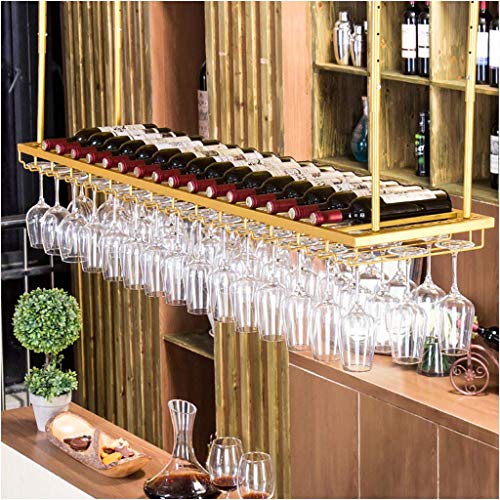 Stylish Simplicity Down Wine Rack, Retro Wrought Iron Wine Rack, Creative Display Stand, Goblet Rack Home, Restaurant Kitchen Bar Decoration Adju
