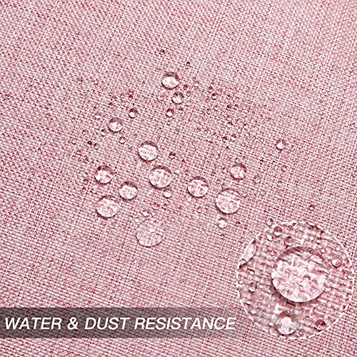 JOTOM Pack of 2 Premium Outdoor Waterproof Cushion Covers 45x45 cm Water Resistant Square Pillow Covers Garden Cushion Cover Linen Cushion Case f