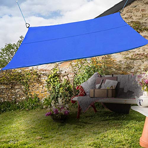 Greenbay Anti-UV Sun Shade Sail Garden Patio Yard Party Sunscreen Canopy 98% UV Block Rectangle Cream 5x4m