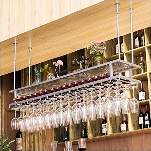 Stylish Simplicity Wine Rack, Vintage Wrought Iron Wine Rack, Creative Display Stand, Ceiling Wine Rack, Restaurant Kitchen Bar Decoration Adjust