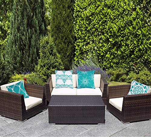 Outdoor Cushions Cover Waterproof, Waterproof Throw Pillow Covers, Outdoor Bench Seat Garden Cushions Waterproof, Waterproof Pillowase, Cushion C