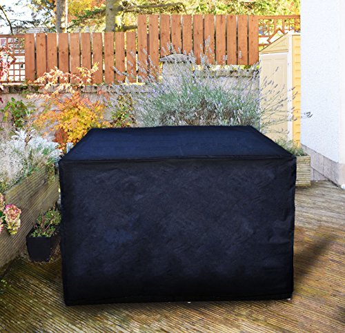 FiNeWaY Heavy Duty Rattan Cube Cover Outdoor Garden Patio Table Chair Seat Furniture Rain Waterproof Protector Protection Size 120cm x 120cm x 74