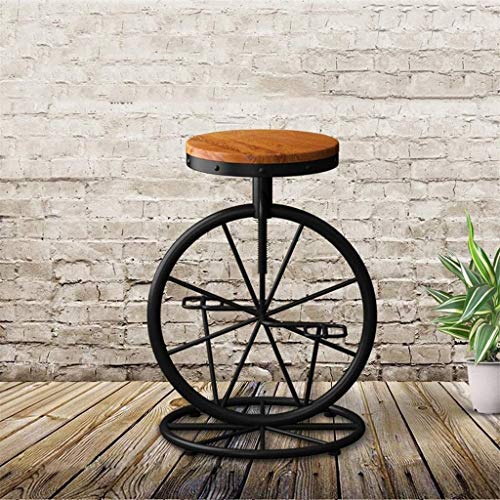 DINGZZ Chair Pub Bar Height Barstool Industrial Dining Bar Stools Chairs for Coffee Shop, Bar, Home Balcony