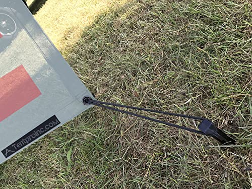 Tentproinc RV Awning Sun Shade Screen 7' X 12' 3'' ( American Flag ) Gray Mesh Sunshade Camper Trailer Awning Shade Screen UV Blocker Completed K