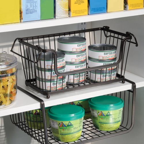 iDesign 63171 York Lyra Over Door Towel Rail, Towel Holder for Kitchens and Bathrooms, Metal, Bronze