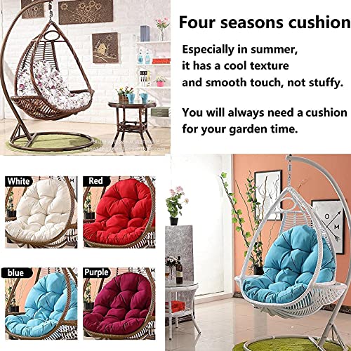Egg Chair Cushion Hammock Chair Cushion Replacemen Detachable Hanging Egg Rattan Chair Pad- Thicken Washable Hanging Egg Hammock Chair Pads Round