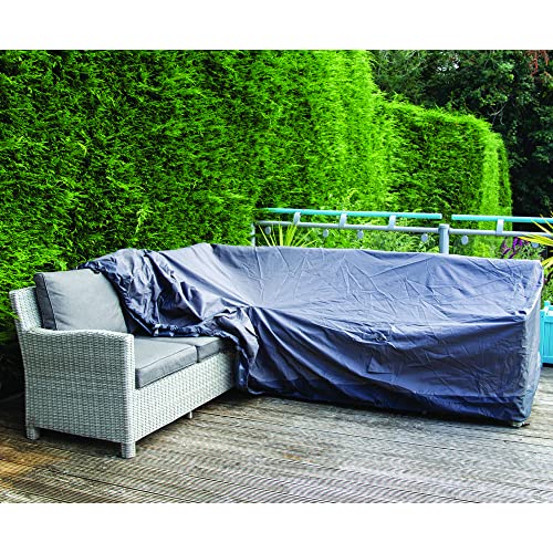 Maypole L Shaped Corner Sofa Cover Right Hand Side Full Length 260cm 600D Oxford Heavy Duty Water Resistant PVC Lined