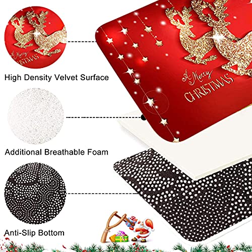 Smavles Door Mat, 2 Pieces Christmas Carpet Welcome Door Mats Christmas Decorations Christmas Party Supplies Party Decor Gifts Durable Door Mat f