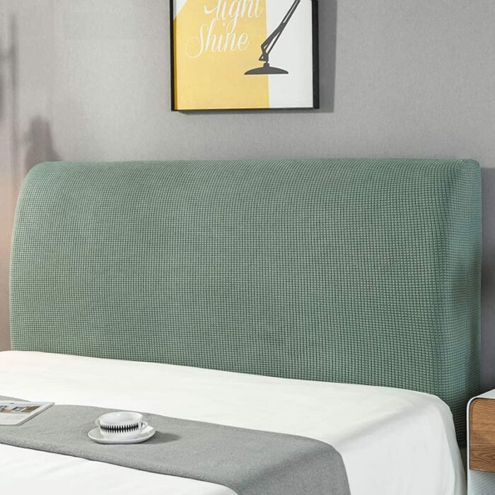 HAMON Bed Headboard Cover, Single/King/Double Bed Headboard Slipcover Stretchable Dustproof Protective Headboard Backrest Cover for Bedroom Bed H
