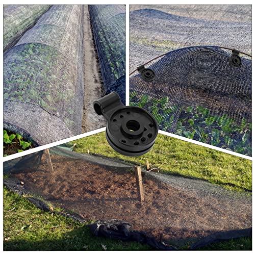 Grevosea 30 Pieces Shade Cloth Plastic Clips, Shade Cloth Clips Sun Shade Clips Shade Cloth Heavy Duty Lock Grip Shade Netting Clips for Sun Shad