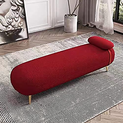 Luxurious Ottoman Bench,Velvet End Of Bed Bench Comfy Upholstered Bench Seat,Modern Bedroom Bench Entryway Bench,White,110X50X42Cm