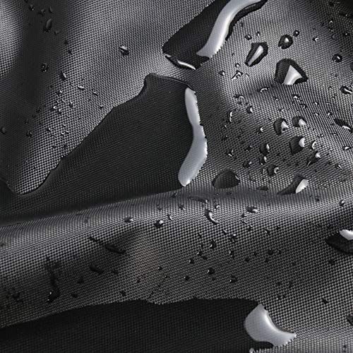 Flymer Patio Furniture Table Covers Round, 185 x 110cm Circular Patio Furniture Cover Oxford Fabric Heavy Duty Waterproof Dustproof Rip Proof Ant