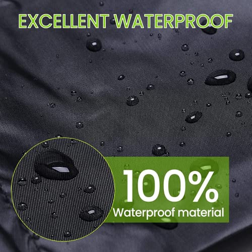 BQSHX Garden Furniture Covers, Outdoor Cube Furniture Covers Waterproof, 210D Oxford Fabric Windproof Patio Outdoor Furniture Covers for Rattan C
