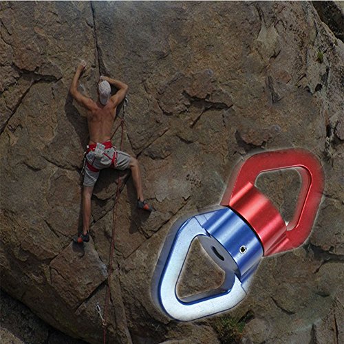 HUANGXING - Rock Climbing Rotary Connector Ring, 360° Rotation, Aerial Yoga Climbing
