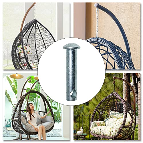Silver Hammock Pin Plugs Heavy Duty Hammock Chair Hanging Kits Hanging Chair Accessories for Hanging Basket Chairs and Porch Swings