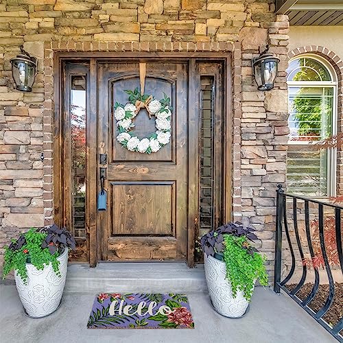 Relaxdays Coir Doormat, 80% coconut 20% plastic, Multicoloured, 40 x 60 cm