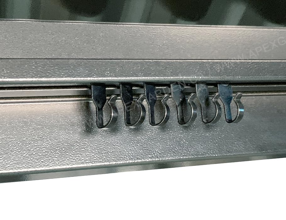 Steel Metal Slide Curtain Track Hooks with Wheels for Gazebo Curtains/Mosquito Net Screen/Rails and Tracks of Gazebo - Quantity of 36 -