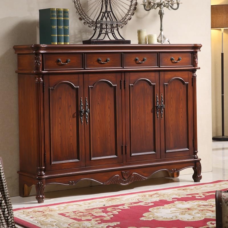 JYDQM Home Shoe Cabinet Solid Wood Locker Cabinet Vintage Storage Cabinet Door-to-door Shoe Cabinet